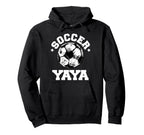 Soccer Yaya Soccer Ball Distressed Hoodie - Streetwear Style Men Women