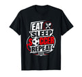 Eat Sleep Soccer Repeat Funny Sports T-Shirt - Streetwear Style Unisex