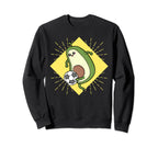 Avocardio Soccer Heart Fitness Cardio Sweatshirt - Graphic Print Unisex