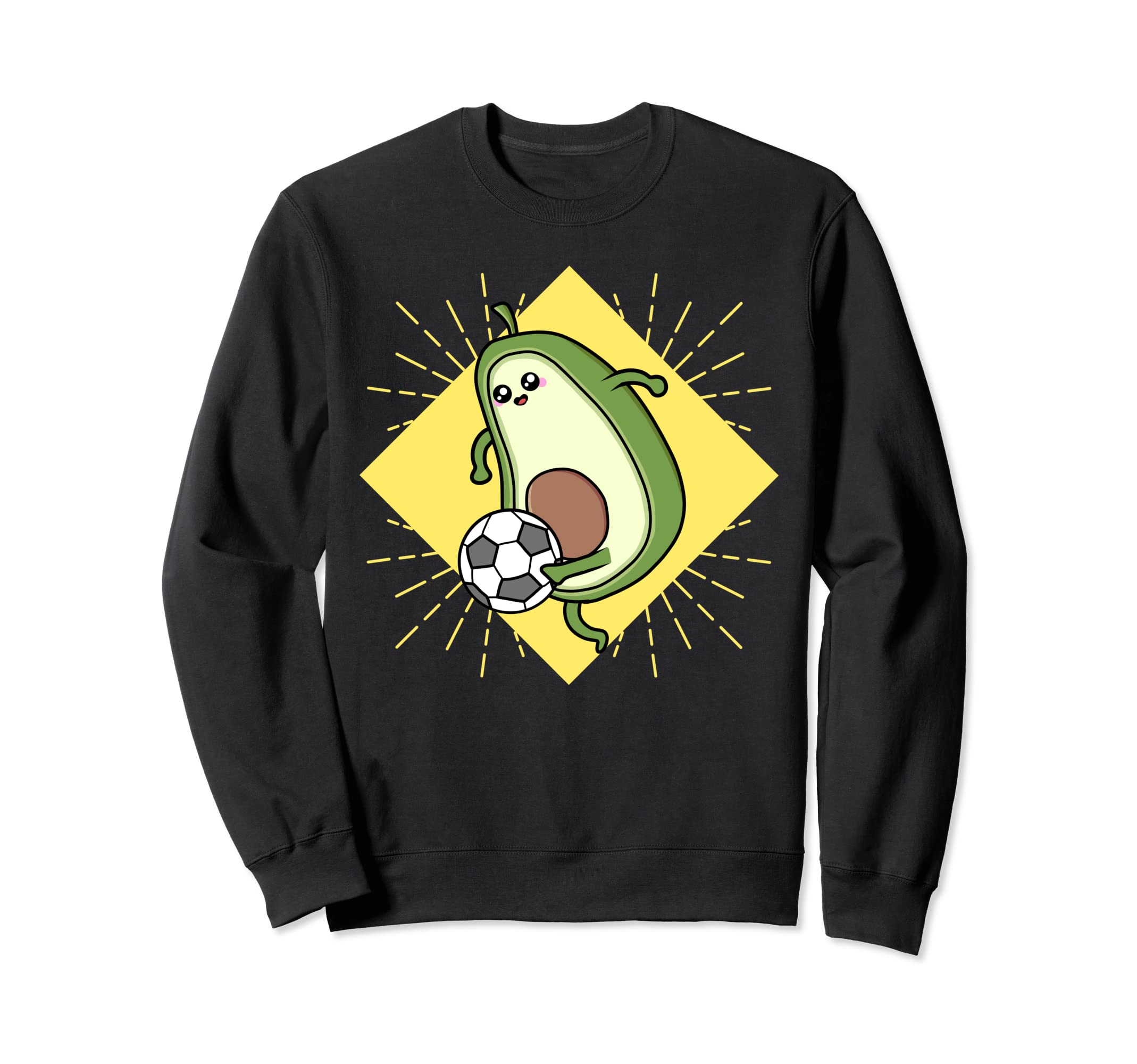 Avocardio Soccer Heart Fitness Cardio Sweatshirt - Graphic Print Unisex