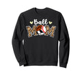 Ball Mom Leopard Baseball Soccer Sweatshirt - Streetwear Style Men Women