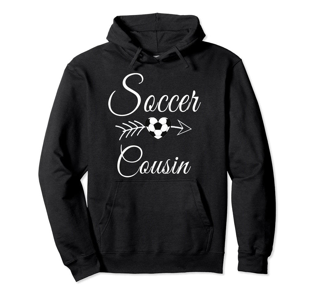 Soccer Cousin Heart Soccer Lovers Hoodie - Minimalist Print Men Women