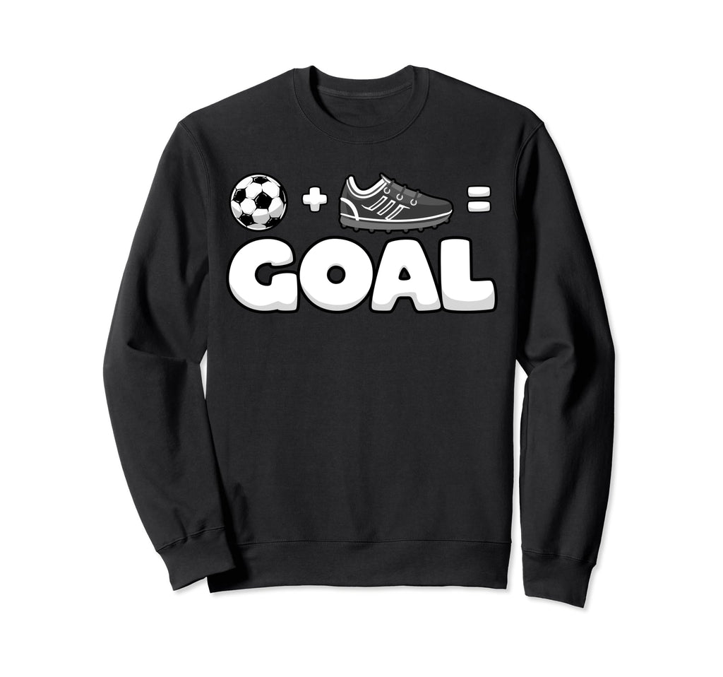 Funny Soccer Player Math Goal Sweatshirt - Casual Everyday Wear Men Women
