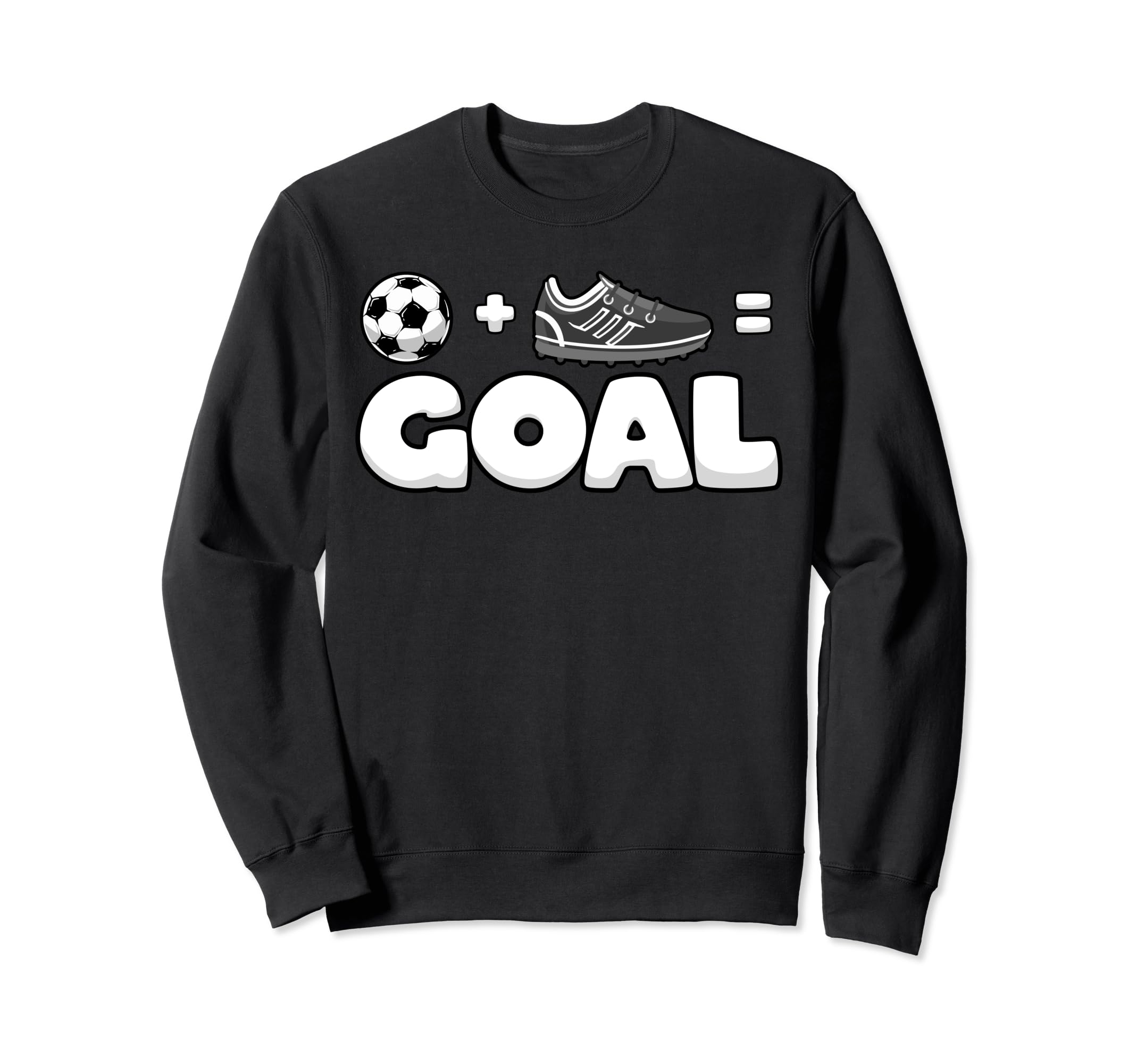 Funny Soccer Player Math Goal Sweatshirt - Casual Everyday Wear Men Women