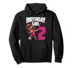 2Nd Birthday Soccer Dabbing 2 Years Hoodie - Novelty Apparel for Adults