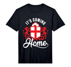 Football Player Coming Home England T-Shirt - Fun Novelty Design Unisex