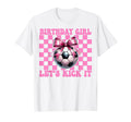 Birthday Lets Kick It Soccer Mom T-Shirt - Casual Everyday Wear Unisex