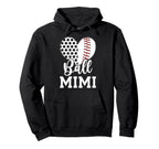 Ball Mimi Grandma Heart Baseball Soccer Hoodie - Novelty Apparel Men Women