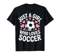 Just Who Loves Soccer Football Player T-Shirt - Custom Art Print Unisex