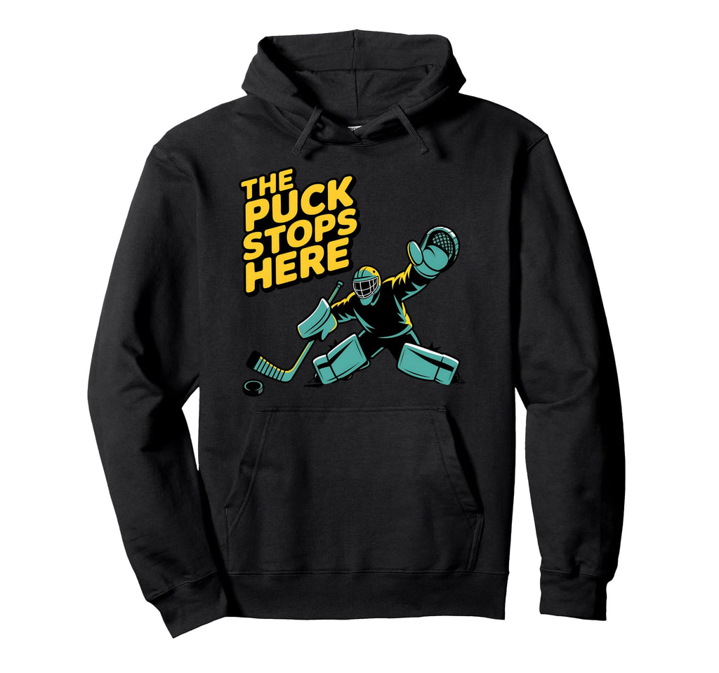 Hockey Player Puck Penalty Box Hockey Hoodie - Fun Novelty Design Unisex