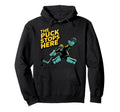 Hockey Player Puck Penalty Box Hockey Hoodie - Fun Novelty Design Unisex