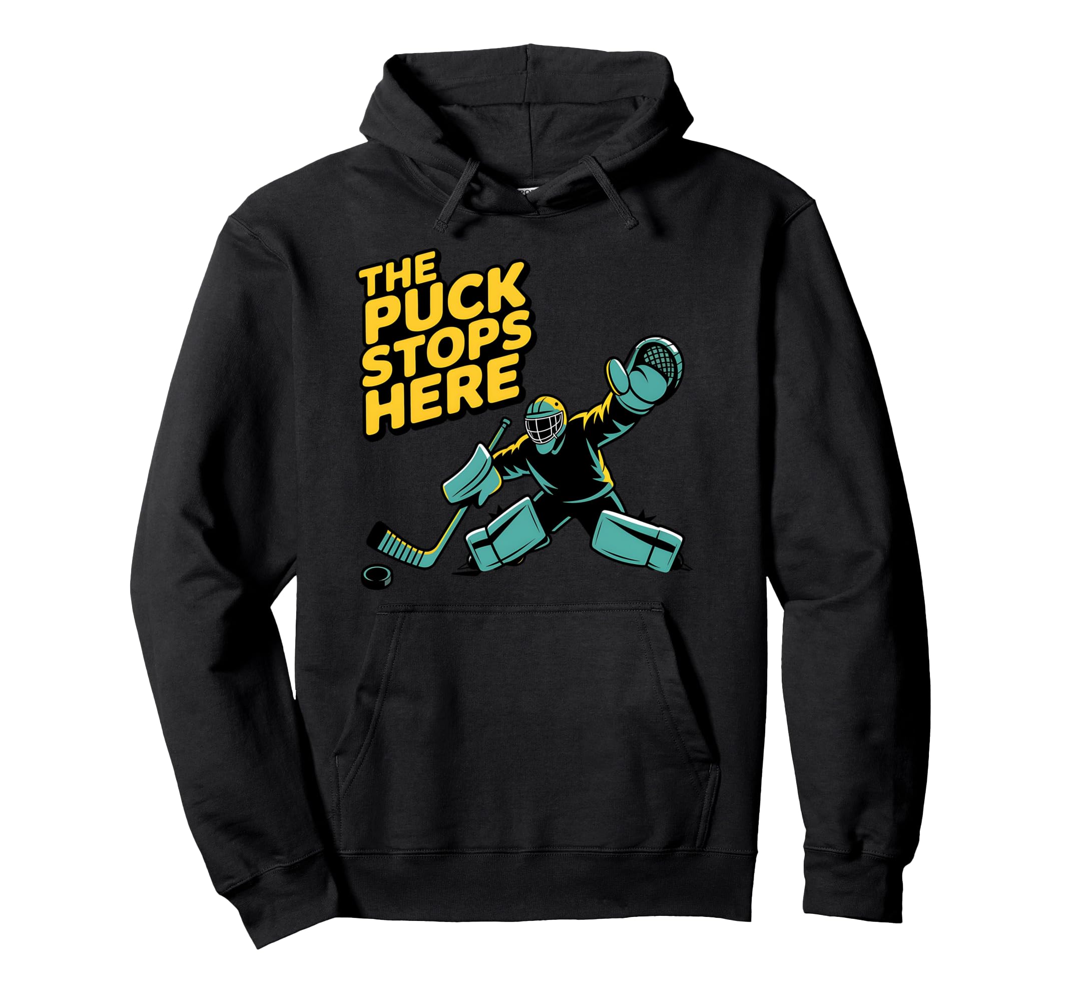Hockey Player Puck Penalty Box Hockey Hoodie - Fun Novelty Design Unisex