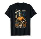Soccer Mom Skeleton Coffee Leopard T-Shirt - Novelty Apparel Men Women