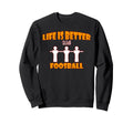 Funny Foosball Table Soccer Football Sweatshirt - Minimalist Print Unisex