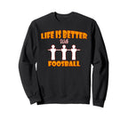 Funny Foosball Table Soccer Football Sweatshirt - Minimalist Print Unisex