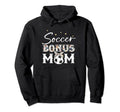 Soccer Stepmom Soccer Bonus Mom Hoodie - Graphic Print for Adults