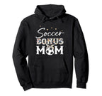 Soccer Stepmom Soccer Bonus Mom Hoodie - Graphic Print for Adults
