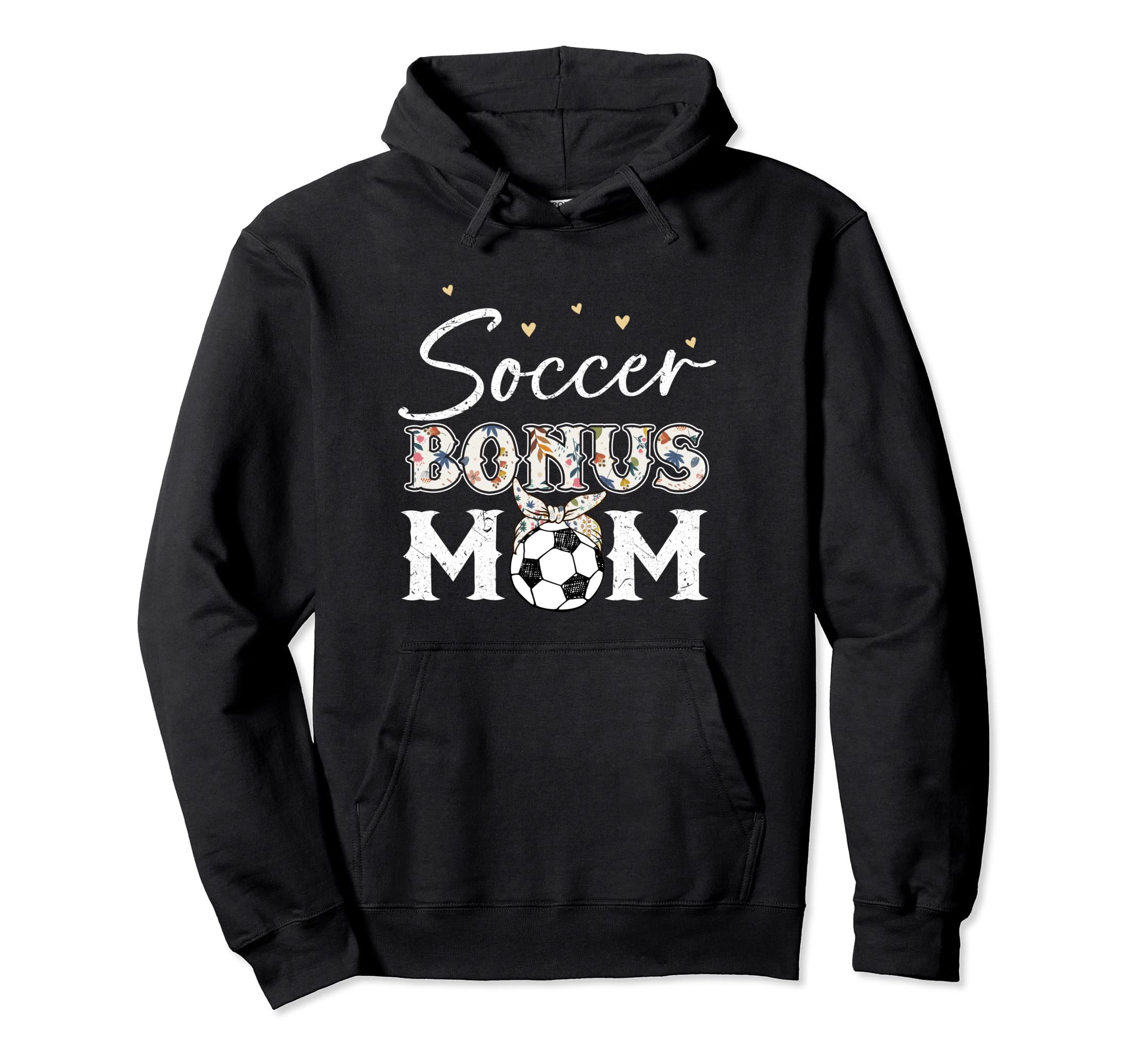 Soccer Stepmom Soccer Bonus Mom Hoodie - Graphic Print for Adults
