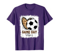 Bleached Soccer Game Day Vibes T-Shirt - Aesthetic Graphic Men Women