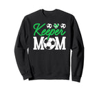 Keeper Mom Soccer Goalie Sweatshirt - Minimalist Print for Adults