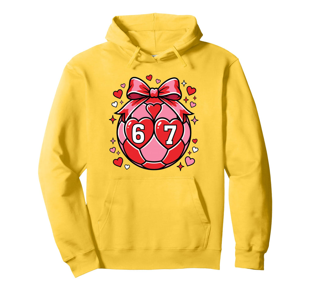 Valentine Soccer Love Football And Hoodie - Novelty Apparel for Adults
