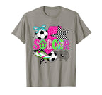 Preppy Soccer Game Day Matching Family T-Shirt - Trendy Graphic Unisex