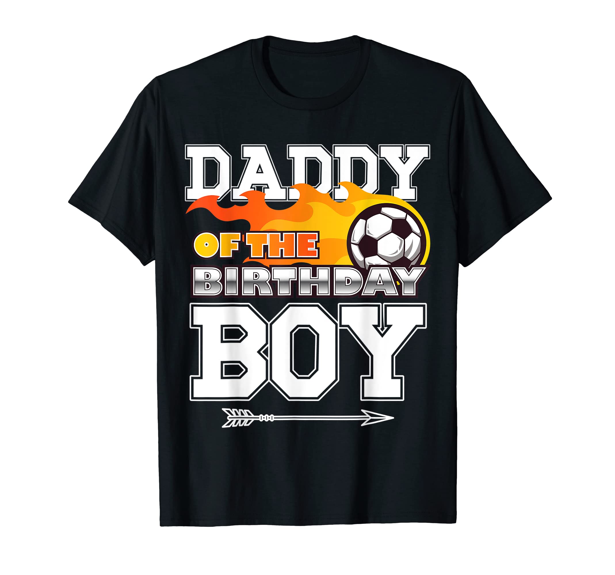 Daddy Birthday Soccer Sport Matching T-Shirt - Minimalist Print for Adults