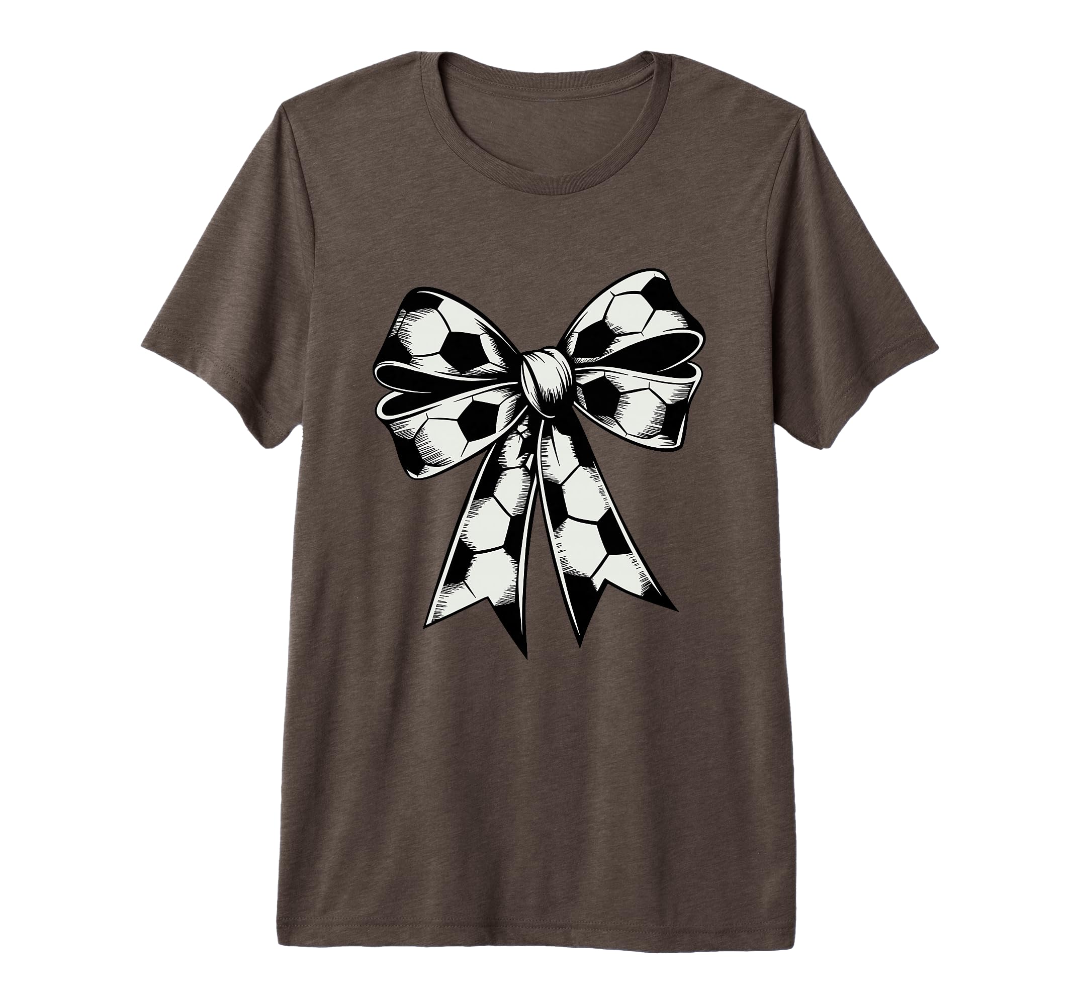 Coquette Bow Soccer Ball Mom Life T-Shirt - Custom Art Print Men Women