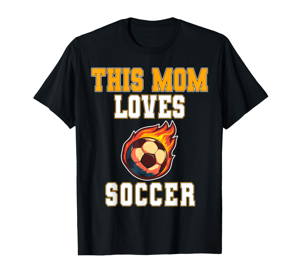 This Mom Loves Soccer Game Day Sports T-Shirt - Trendy Graphic Men Women