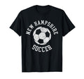 New Hampshire Soccer Distressed 90S T-Shirt - Fun Novelty Design Unisex