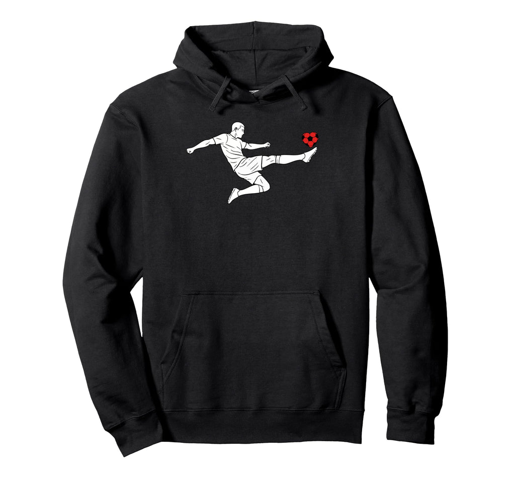 Valentines Us Soccer Player Hoodie - Fun Novelty Design Men Women