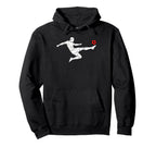 Valentines Us Soccer Player Hoodie - Fun Novelty Design Men Women