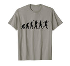 Human Evolution Soccer Male T-Shirt - Custom Art Print Men Women