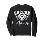 Soccer Mama Soccer Heart Sweatshirt - Aesthetic Graphic for Adults