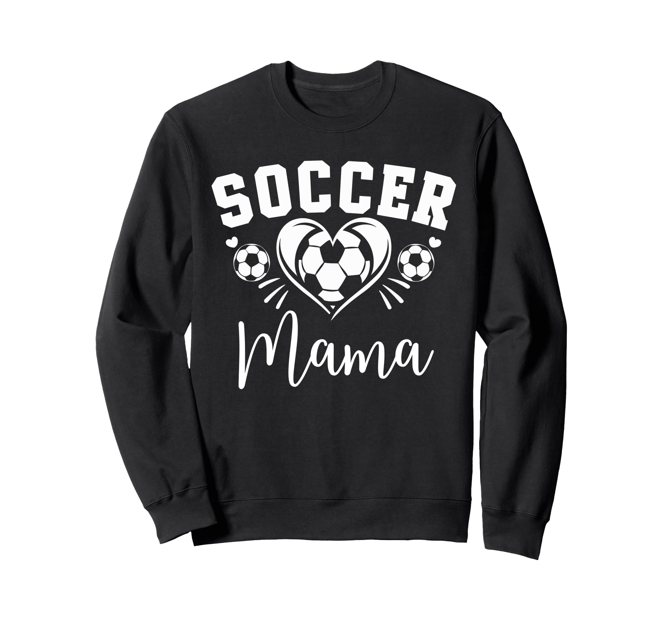 Soccer Mama Soccer Heart Sweatshirt - Aesthetic Graphic for Adults