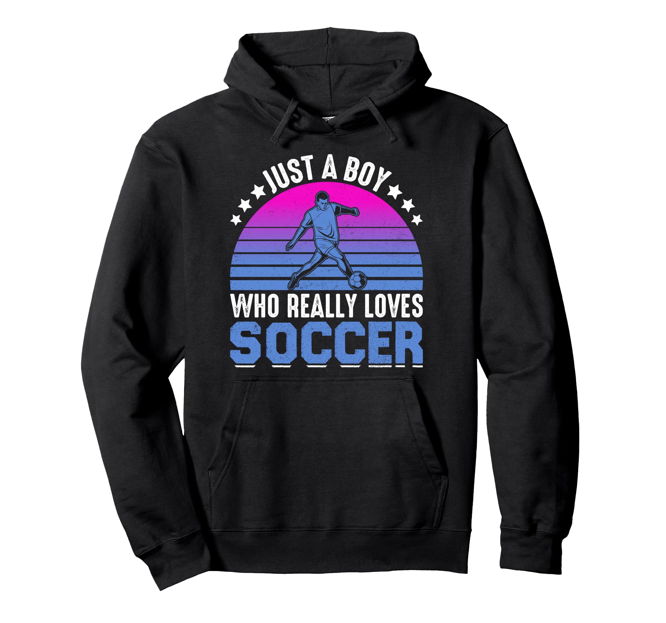 Just Who Really Loves Soccer Hoodie - Trendy Graphic for Adults