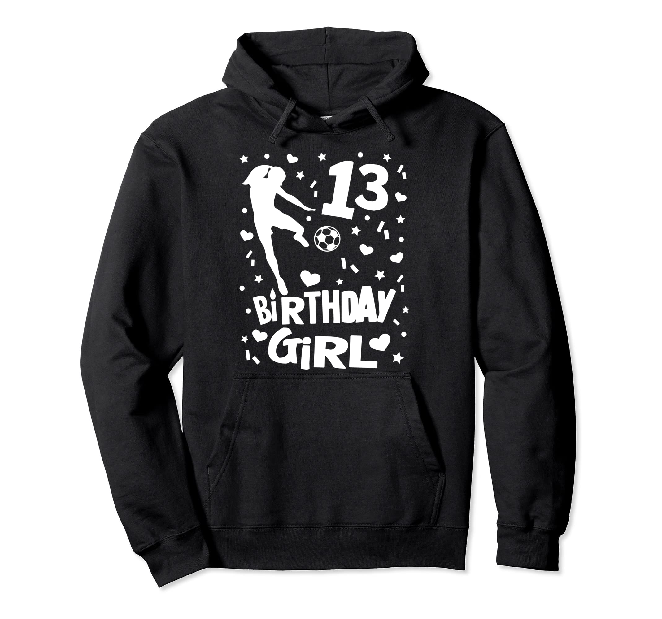 13Th Birthday Soccer Player Gift 13 Year Old Hoodie - Graphic Print Unisex