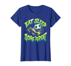 Eat Sleep Score Repeat Soccer T-Shirt - Minimalist Print Unisex