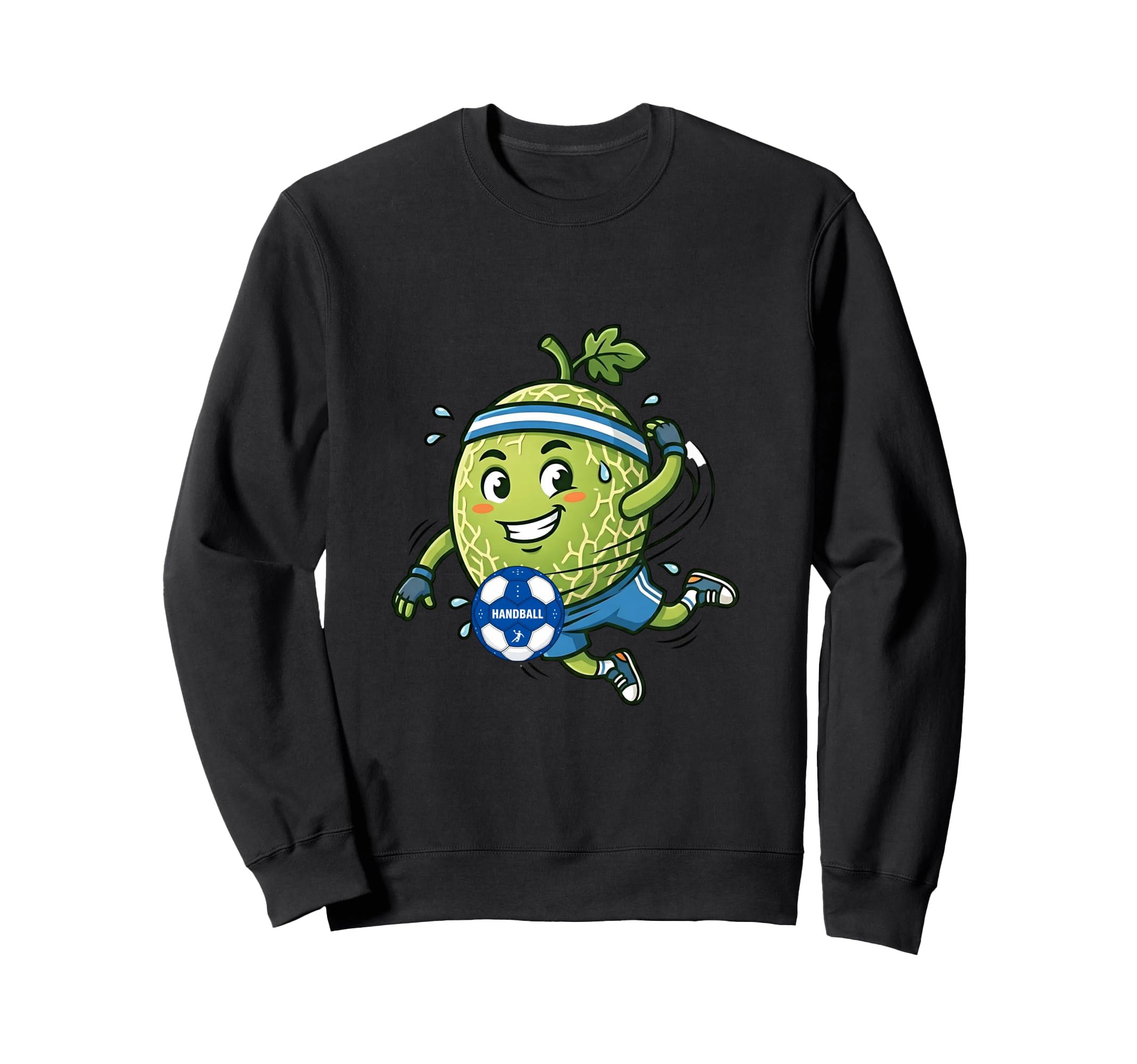 Watermelon Soccer Player Number 7 Sweatshirt - Graphic Print for Adults