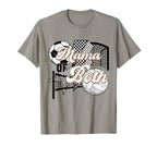 Mama Both Soccer Volleyball Mom T-Shirt - Fun Novelty Design for Adults