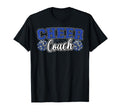 Loud Proud Cheer Coach Pom Poms Blue T-Shirt - Custom Art Print for Adults