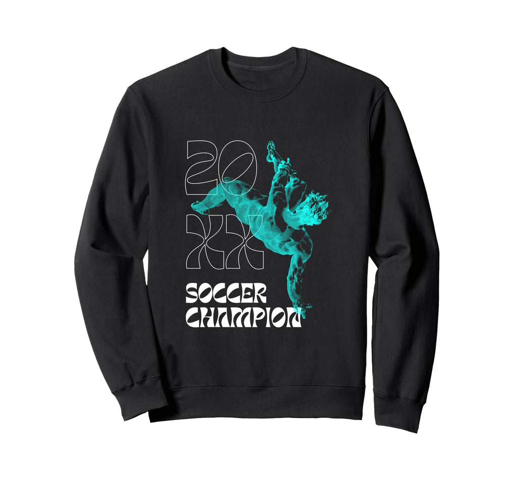 Soccer Champion Sweatshirt - Unique Graphic Unisex