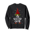 Matching Family Buffalo Plaid Soccer Sweatshirt - Custom Art Print Unisex