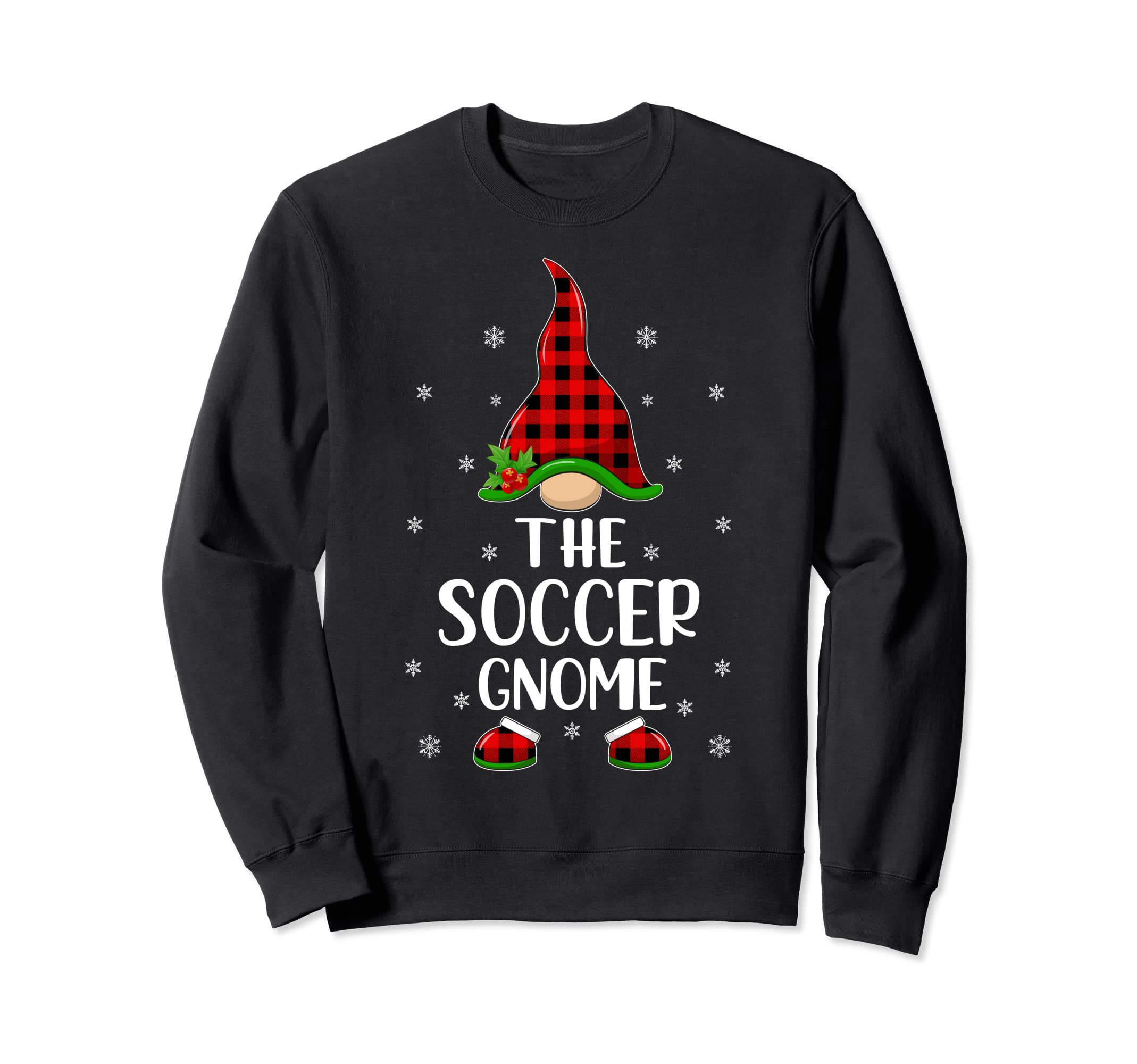 Matching Family Buffalo Plaid Soccer Sweatshirt - Custom Art Print Unisex