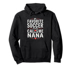 Proud Soccer Nana Funny Grandma Lover Hoodie - Minimalist Print Unisex