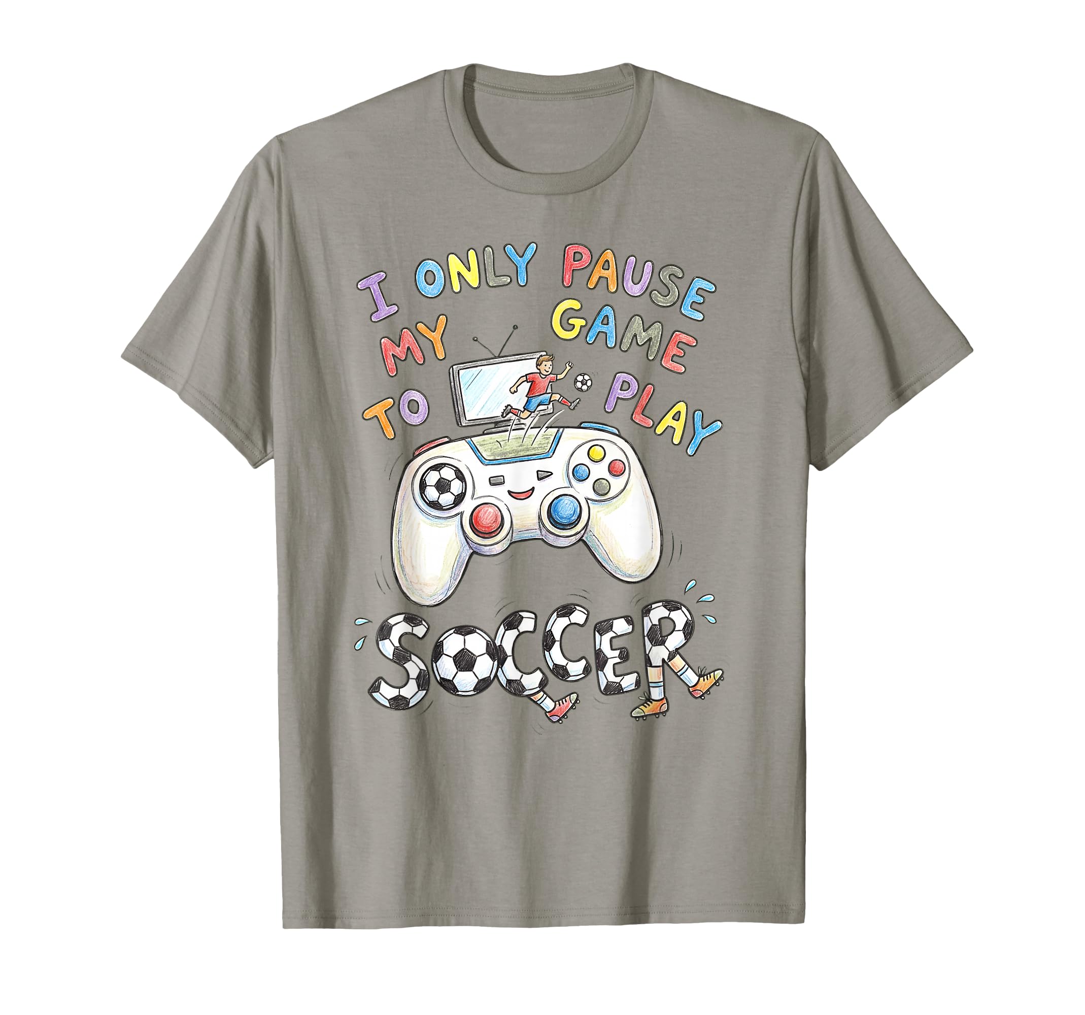 Funny Soccer Outfit Football Player T-Shirt - Custom Art Print Men Women