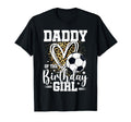 Daddy Birthday Soccer Ball Dad Leopard T-Shirt - Novelty Apparel Men Women