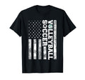American Distressed Flag Funny T-Shirt - Casual Everyday Wear Men Women