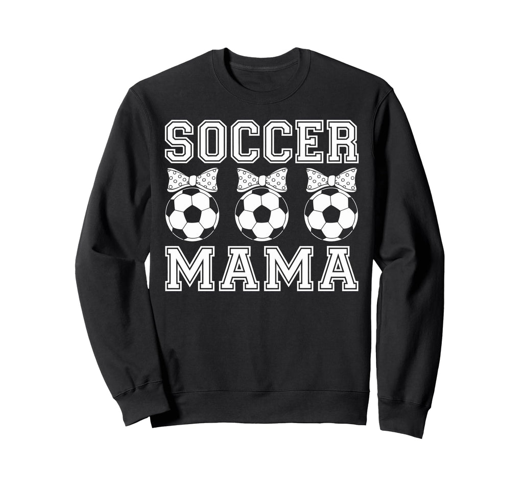 Soccer Mama Coquette Bow Soccer Mom Bow Sweatshirt - Trendy Graphic Unisex