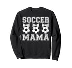 Soccer Mama Coquette Bow Soccer Mom Bow Sweatshirt - Trendy Graphic Unisex